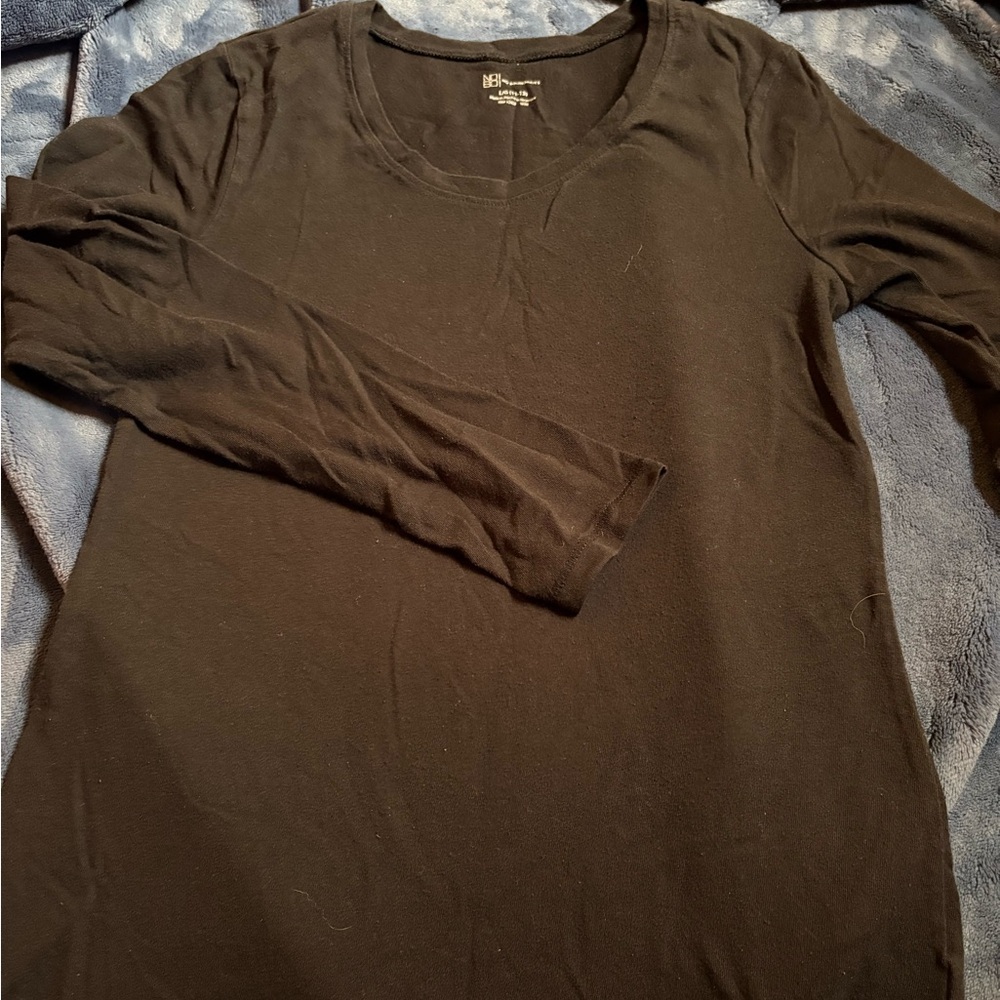 Black Long Sleeve Top